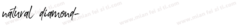 natural diamond字体转换